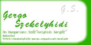 gergo szekelyhidi business card